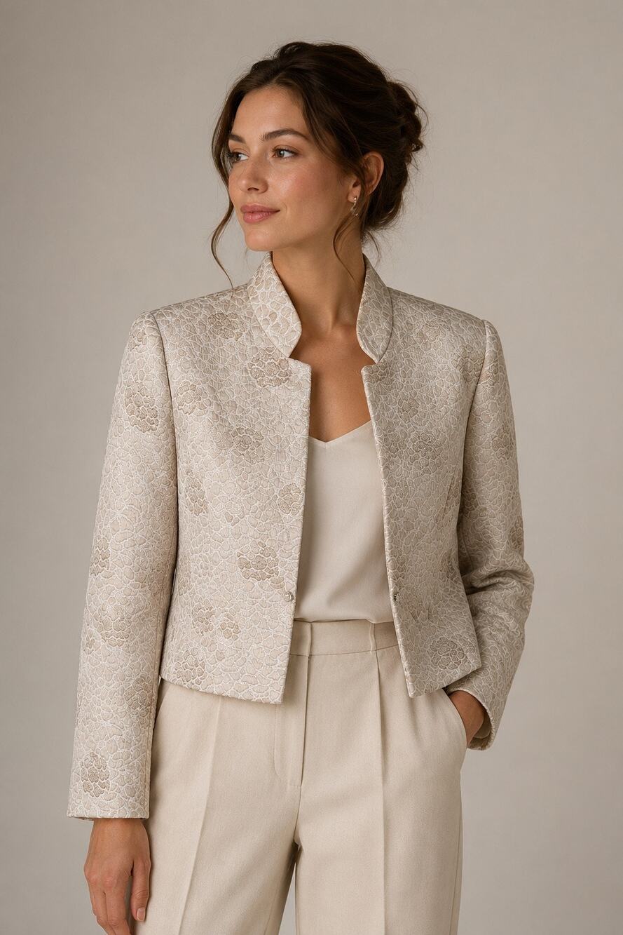Patra Vintage Brocade Floral Jacket Blazer | Size 12
